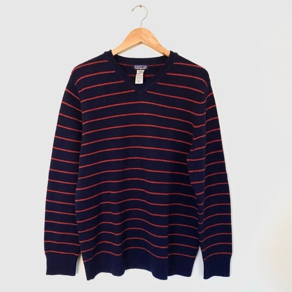 PATAGONIA Men’s Wool V Neck - Picture 1 of 3